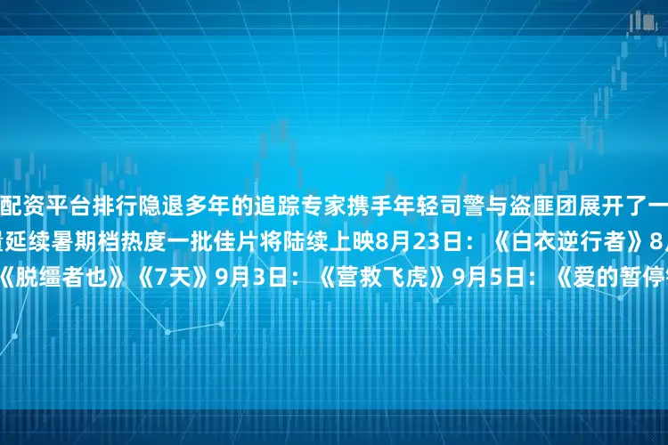 配资平台排行隐退多年的追踪专家携手年轻司警与盗匪团展开了一场“跟踪”与“反跟踪”的较量延续暑期档热度一批佳片将陆续上映8月23日：《白衣逆行者》8月29日：《有朵云像你》《脱缰者也》《7天》9月3日：《营救飞虎》9月5日：《爱的暂停键》（挪威）9月13日：《轻于鸿毛》9月18日：《731》中国电影消费年 除了好看的电影还有观影福利、美食优惠等你来享↓↓↓央视新闻必胜客、淘票票共同推出＂电影＋＂消费